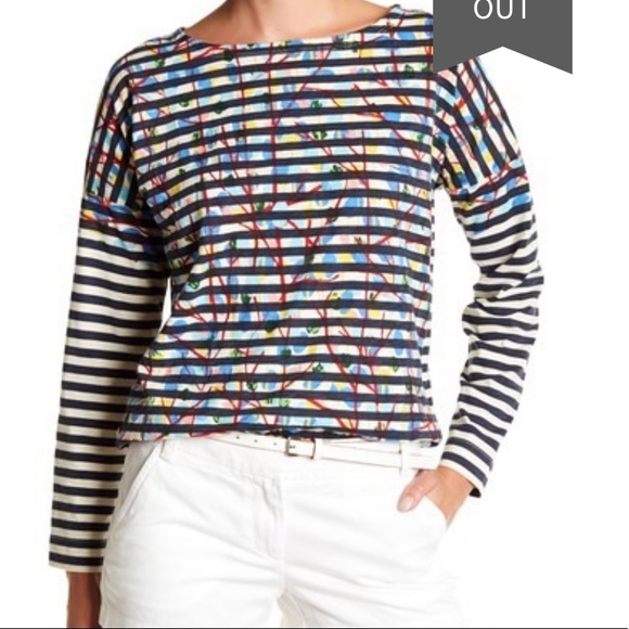 MICHAEL DE FEO J.CREW STRIPED T-SHIRT small - Picture 5 of 8